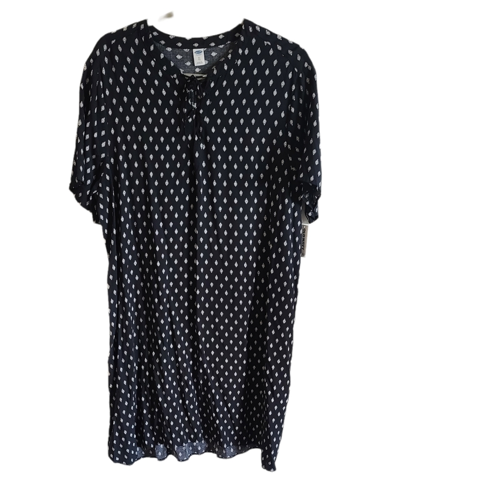 Old Navy Aztec Short Sleeve MIDI Dress Size Extra Large